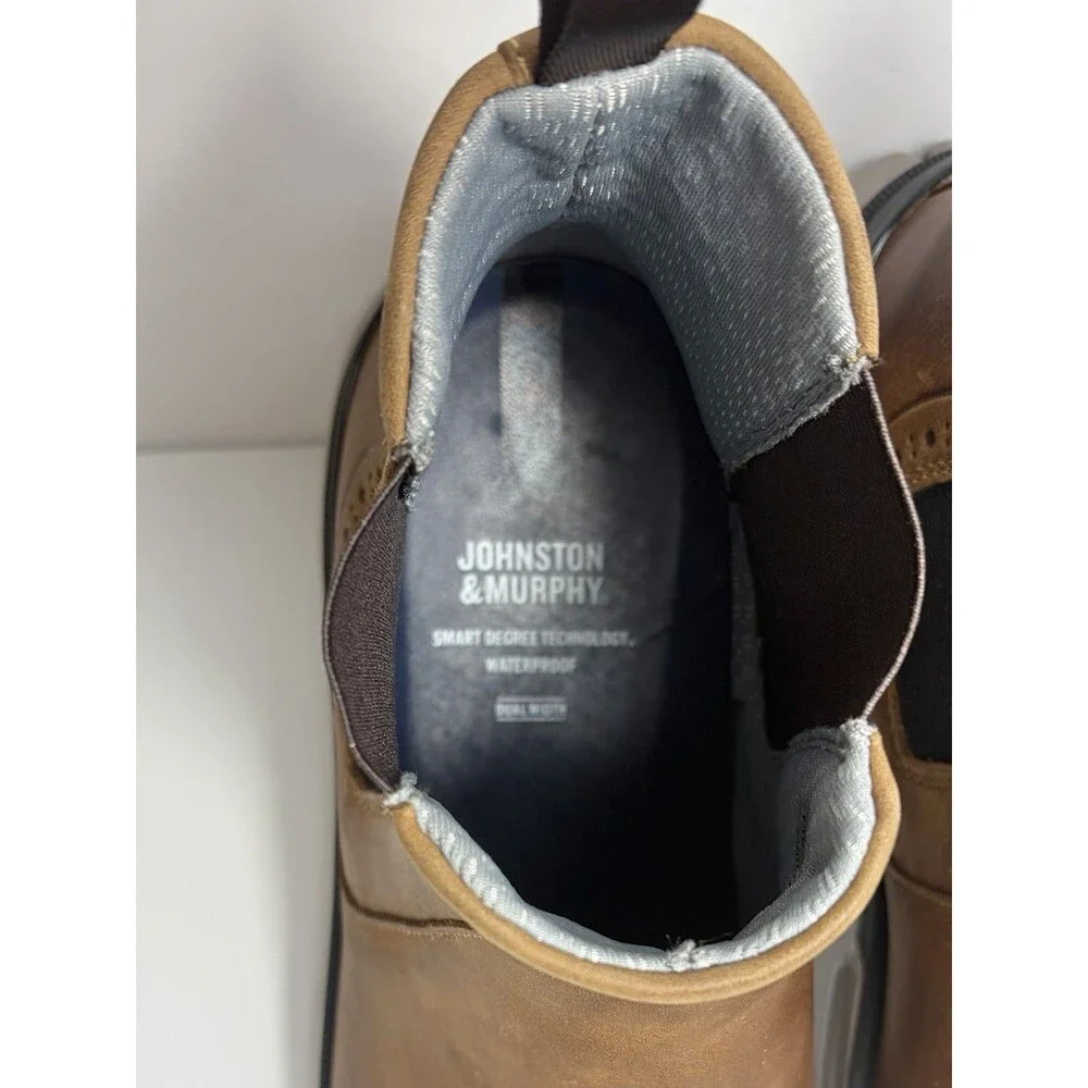 Johnston & Murphy XC4 Tanner Chelsea Boots Brown Oiled Leather Men’s Size 13M